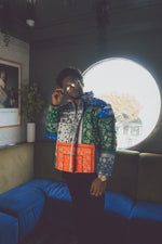 Load image into Gallery viewer, Multicolor-Patchwork Puffer Jacket
